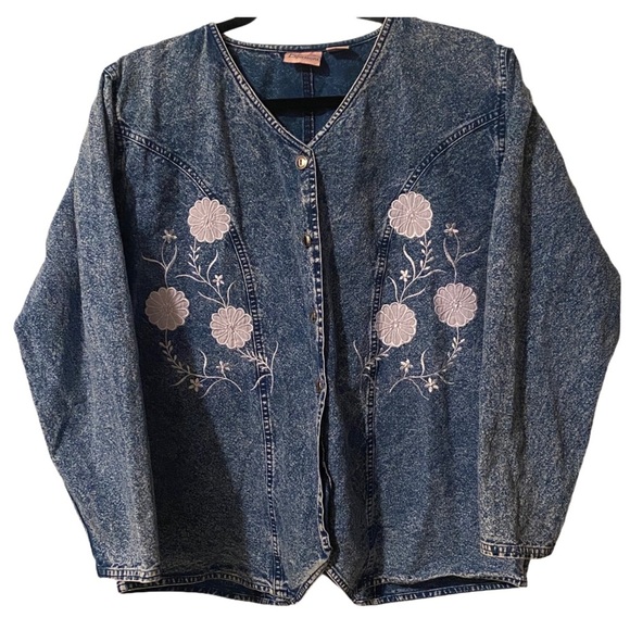 Vintage denim southern expressionsmedium jacket